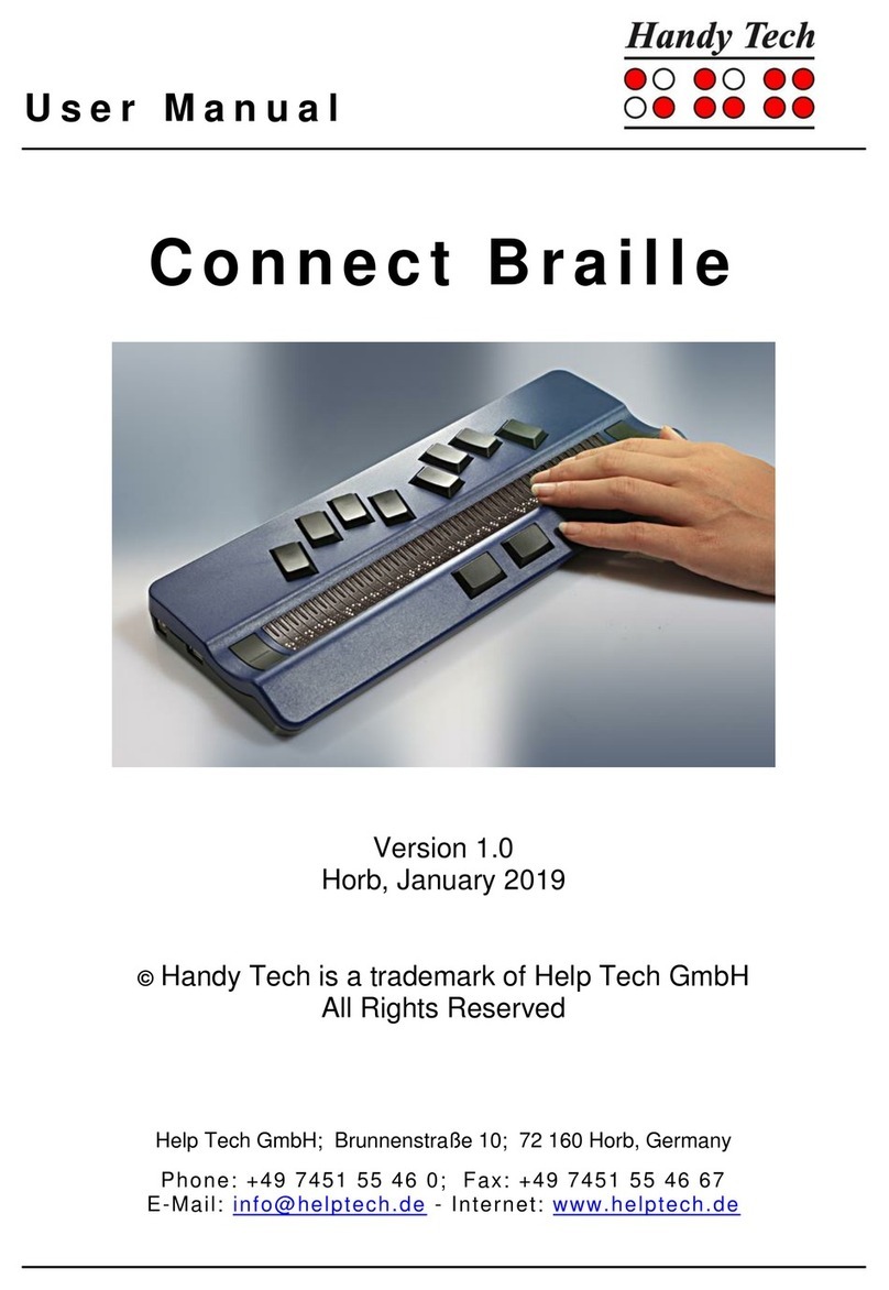 HandyTech Braille Wave User manual