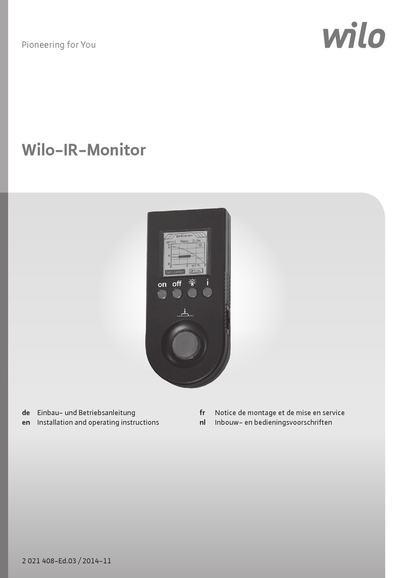 Wilo IR-Monitor Installation and operating instructions