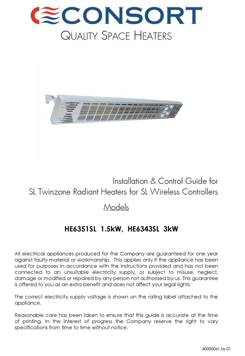 Consort HE6351SL Installation & Control Guide