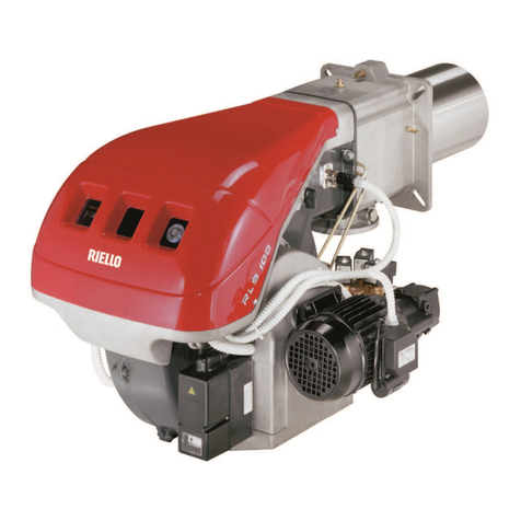 Riello Burners RLS 70/E Quick start guide