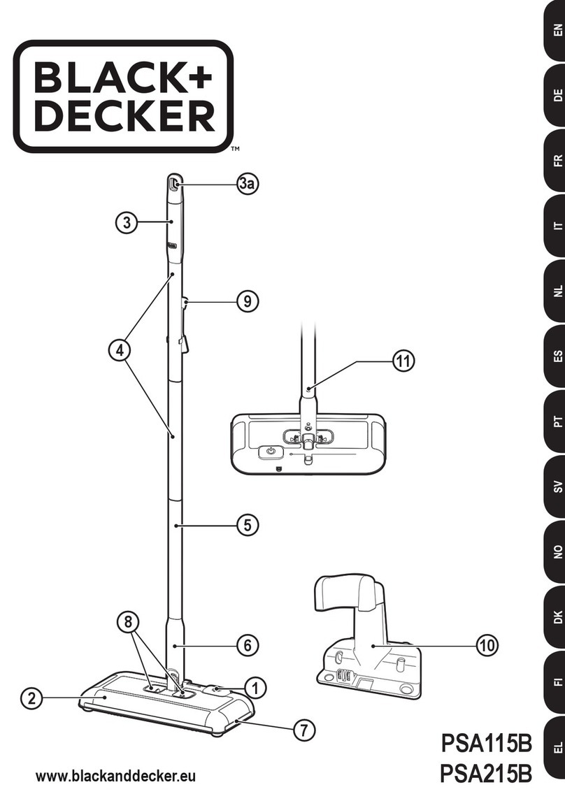 BLACK DECKER Dustbuster PSA115B Original instructions