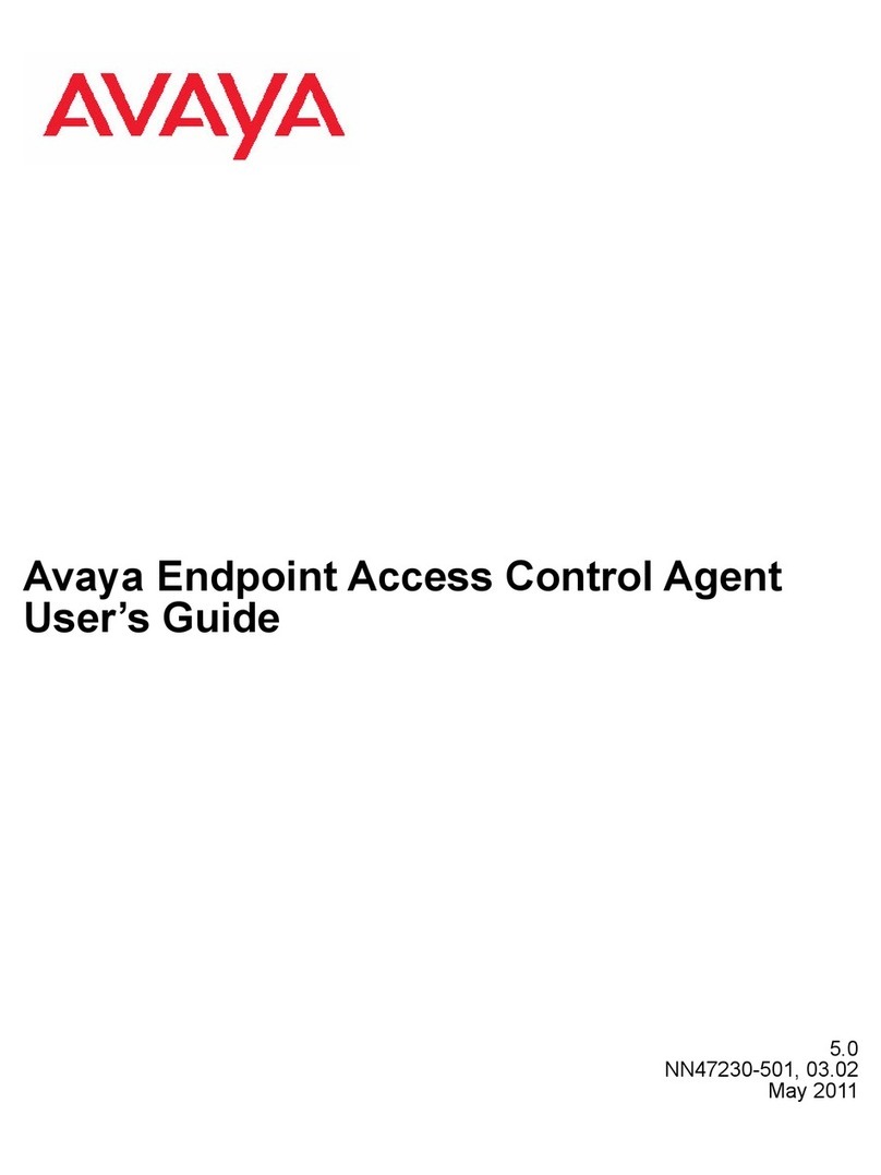 Avaya Endpoint Access Control Agent User manual