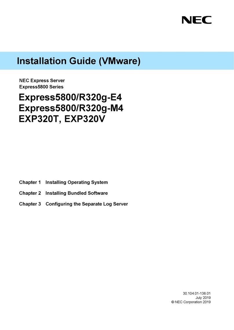 NEC Express5800/R320g-E4 User manual