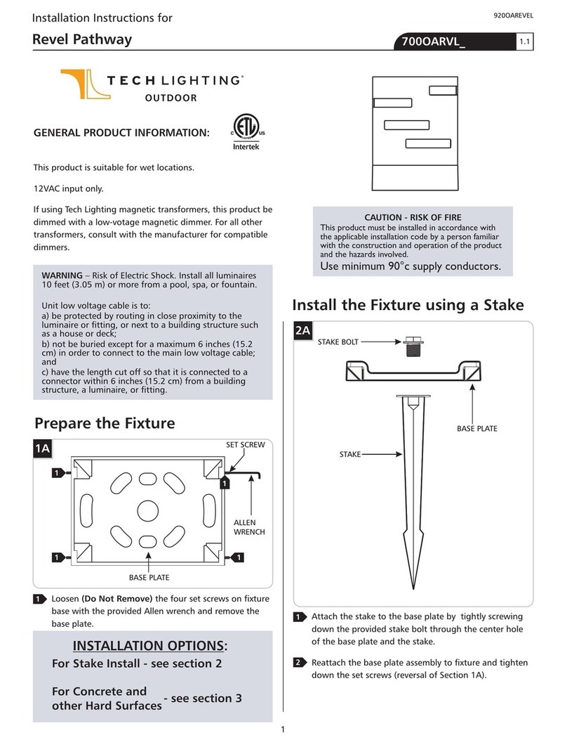 TECHLIGHTING Revel Pathway User manual