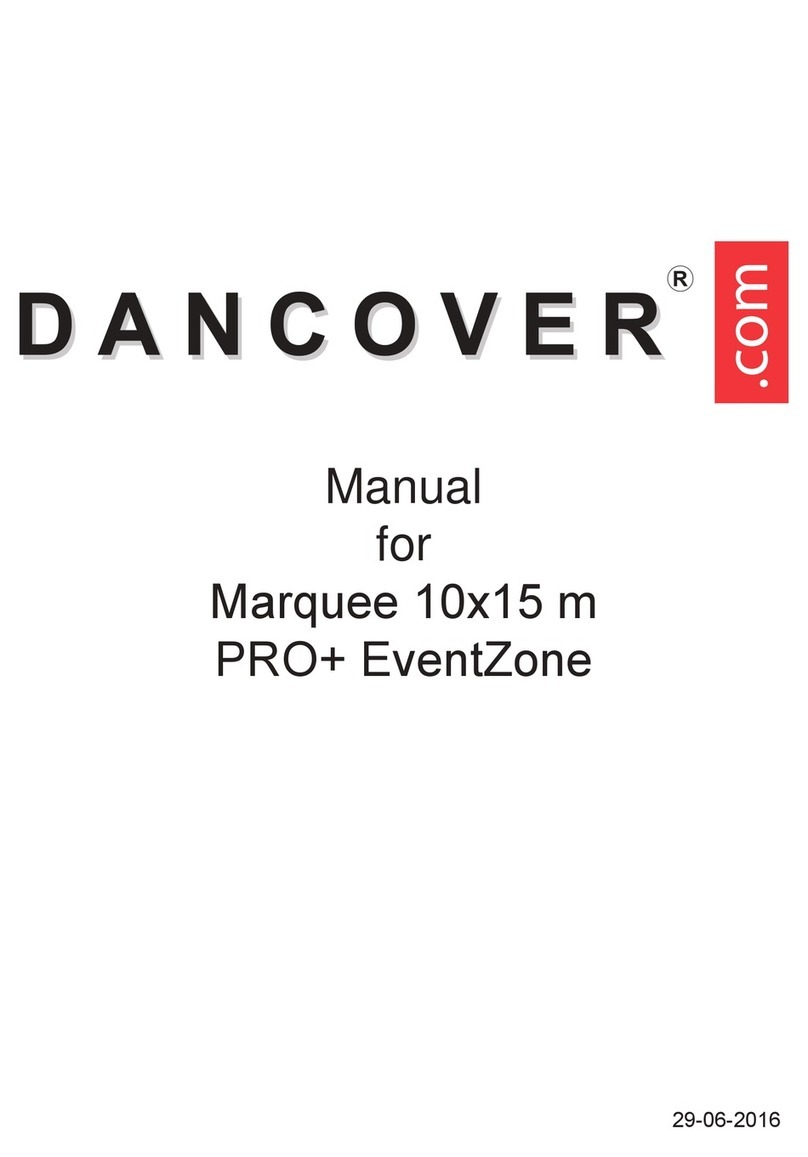 Dancover Marquee 10x15 m PRO+ EventZone User manual
