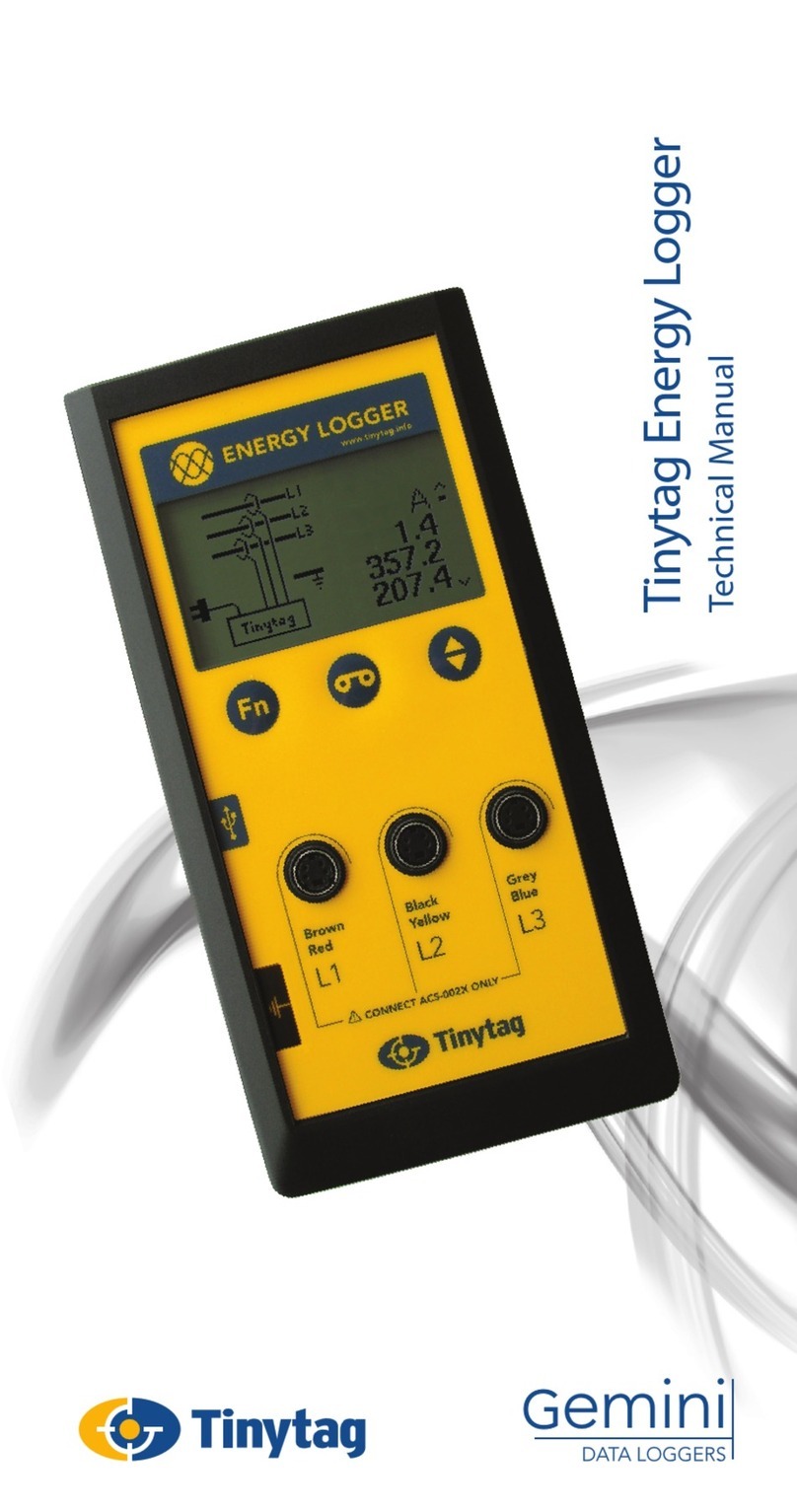 Gemini Tinytag Energy Logger Technical manual