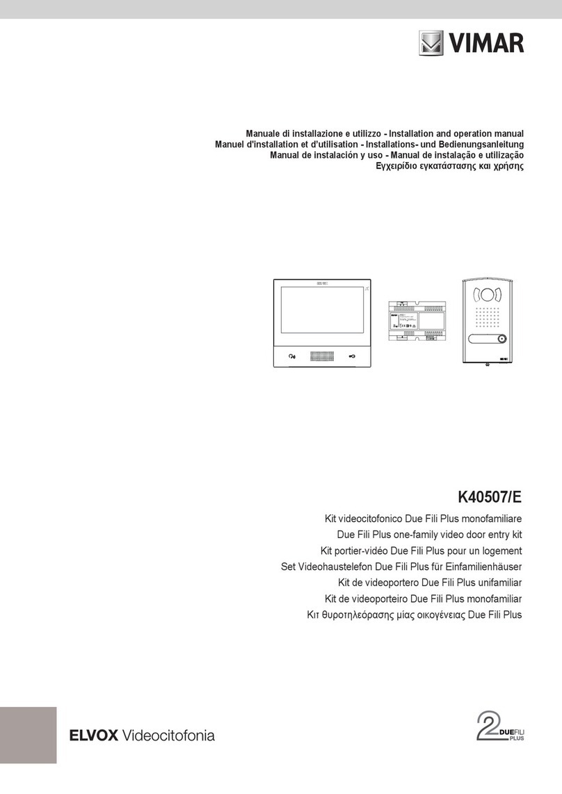 Vimar Elvox K40507/E User manual