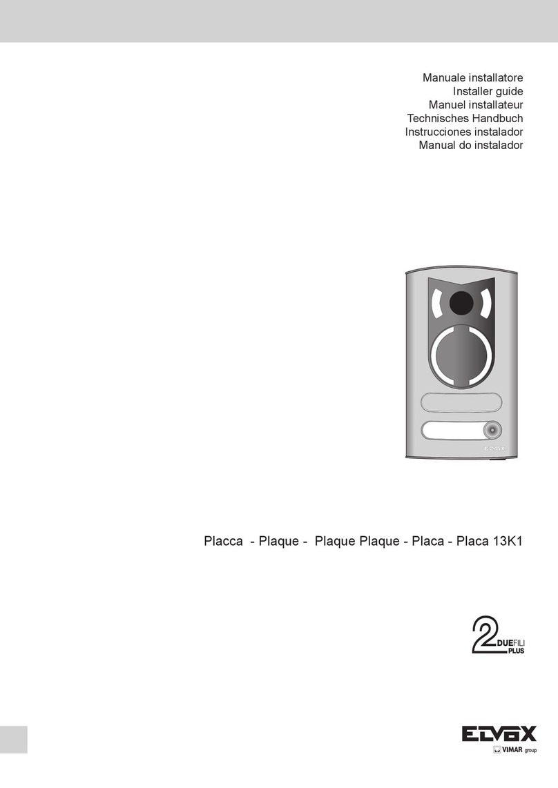 Vimar Elvox 13K1 Assembly instructions