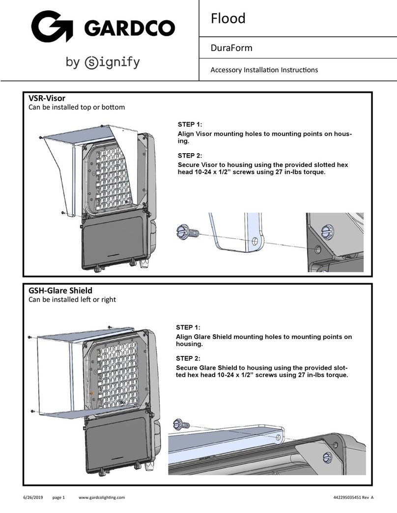 SIGNIFY GARDCO DuraForm Series installation instructions