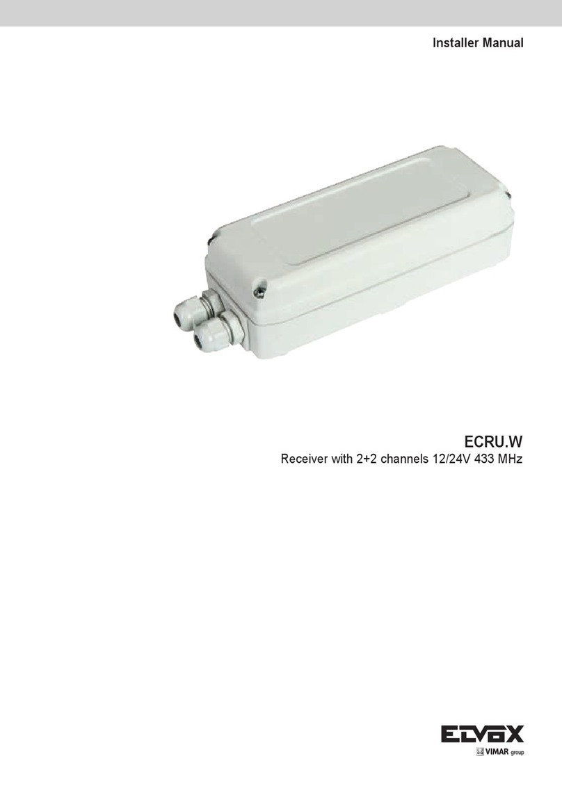 Vimar Elvox ECRU.W Installer manual