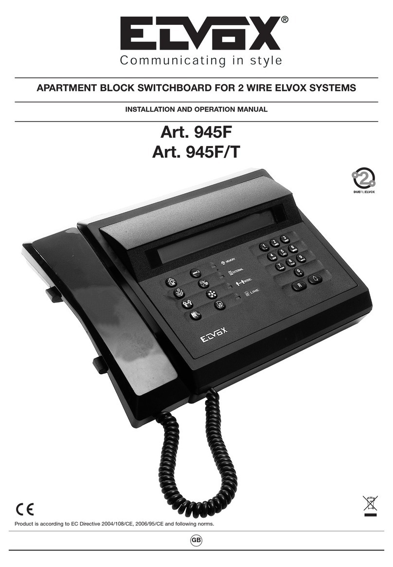 Elvox 945F T User manual