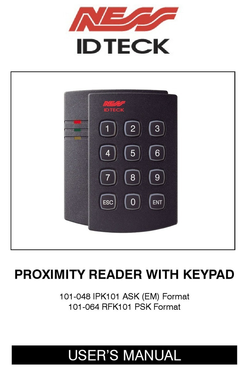 NESS ID TECK IPK101 user manual