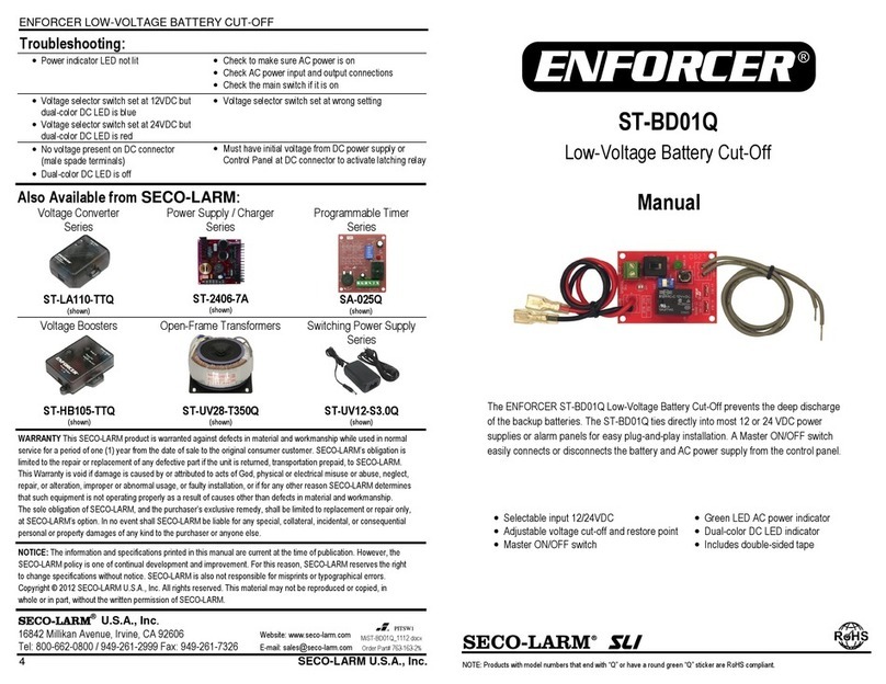 ENFORCER ST-BD01Q manual