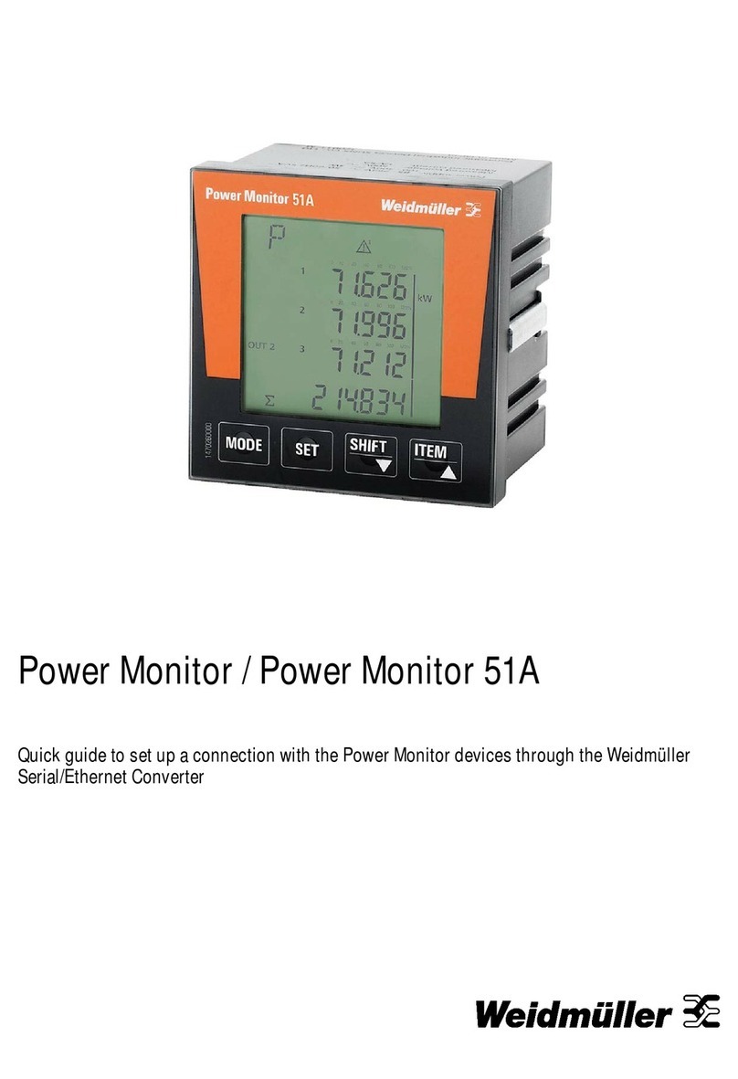 Weidmuller Power Monitor 51A quick guide