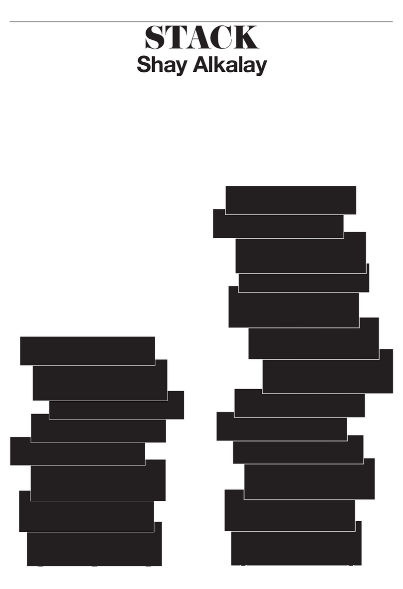 Established & Sons STACK User manual Established & Sons STACK User manual