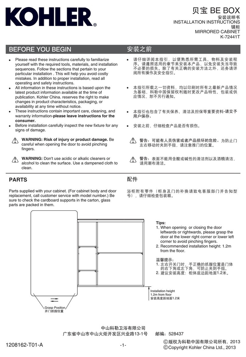 Kohler K-72441T User manual