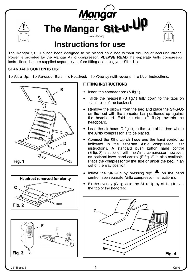 Mangar Sit-u-Up Instructions for use