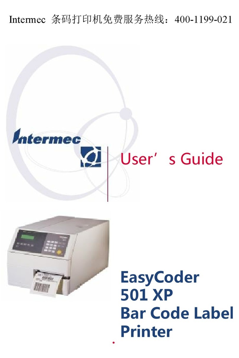 Intermec EasyCoder 501XP User manual Intermec EasyCoder 501XP User manual