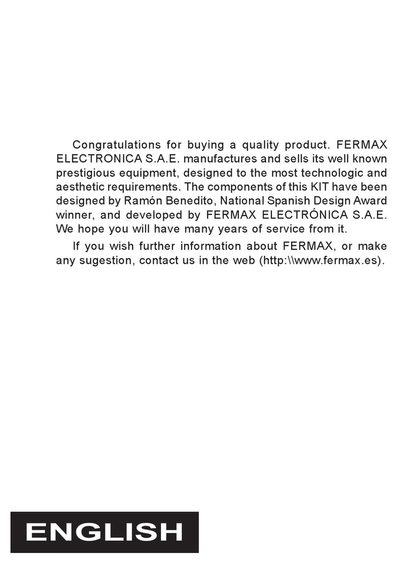 Fermax VIDEO DIGITAL COLOR KIT User manual