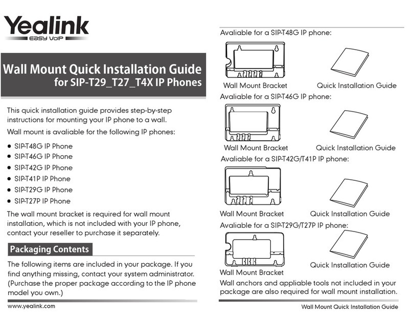 Yealink Yealink SIP-T48G Quick installation guide