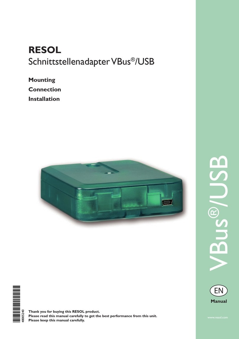 Resol VBus User manual