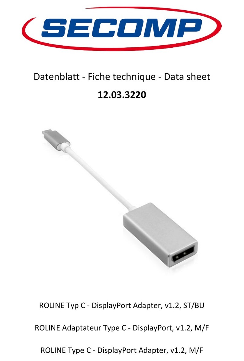 SECOMP Roline 12.03.3220 user manual