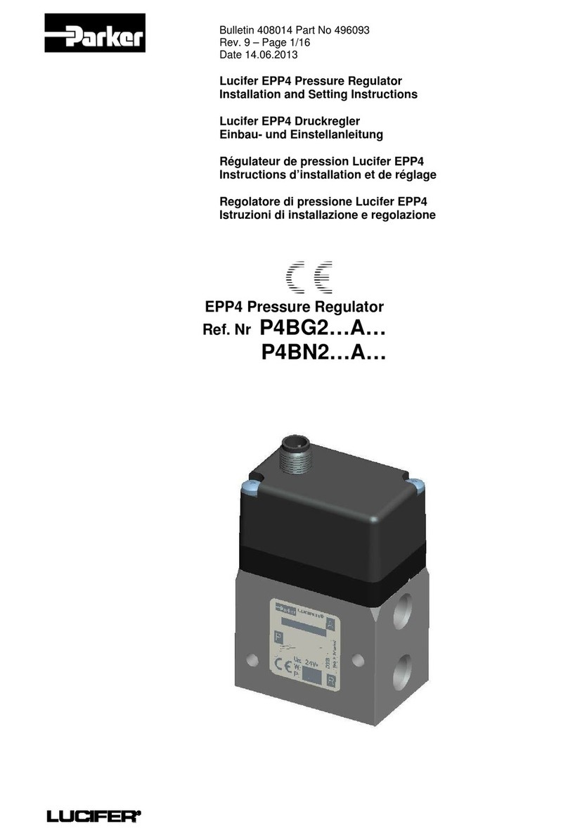 Parker Lucifer EPP4 Series Installation and setting instructions