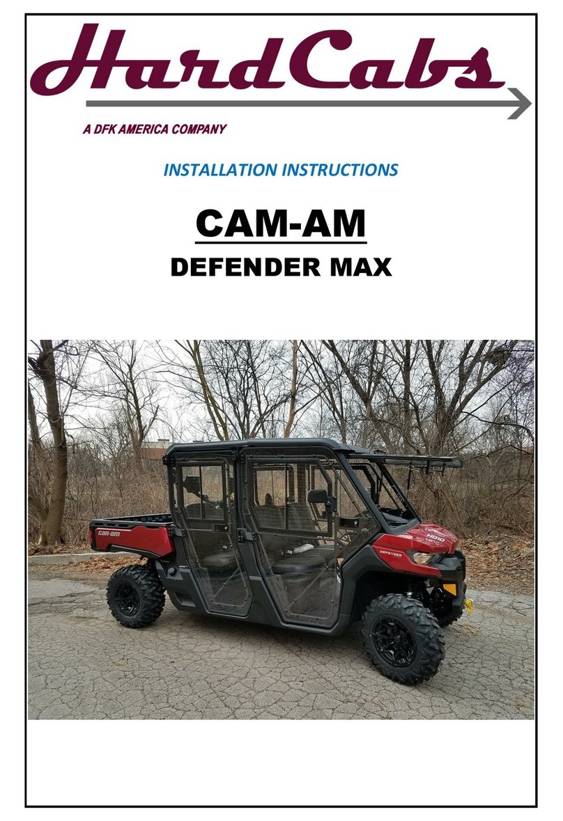 DFK HardCabs CAM-AM DEFENDER MAX installation instructions
