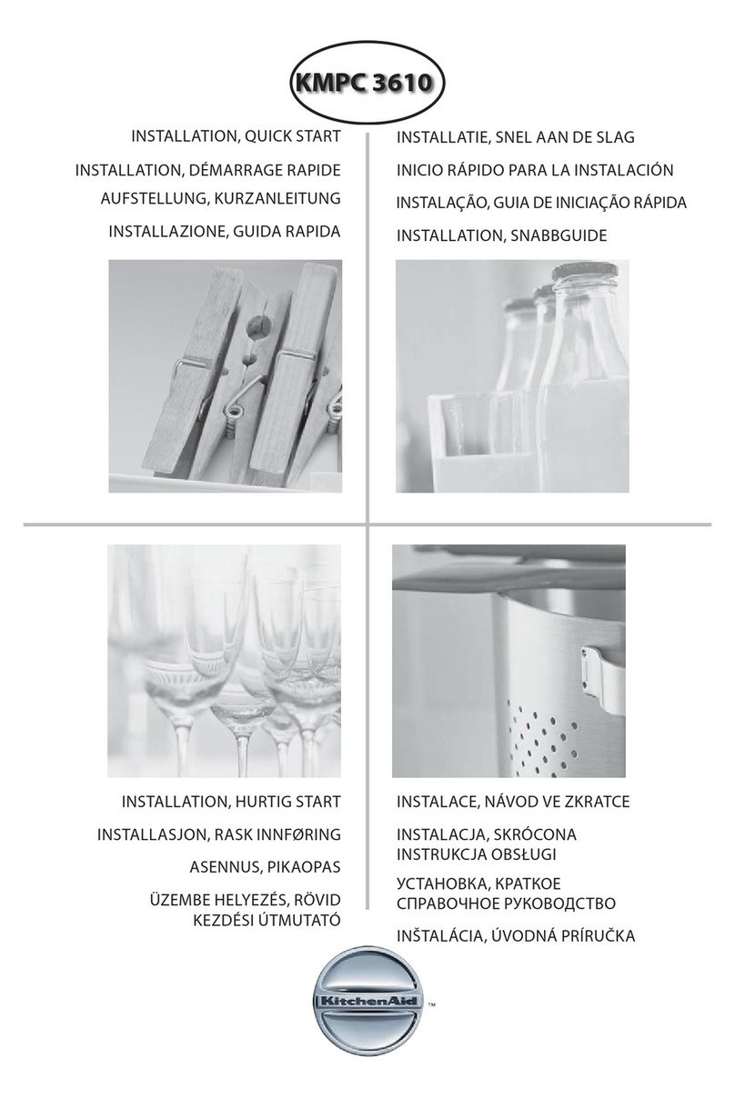 KitchenAid KMPC 3610 Operating and maintenance manual