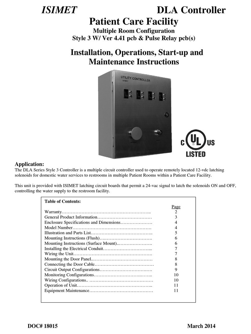 Isimet DLA Series Installation manual