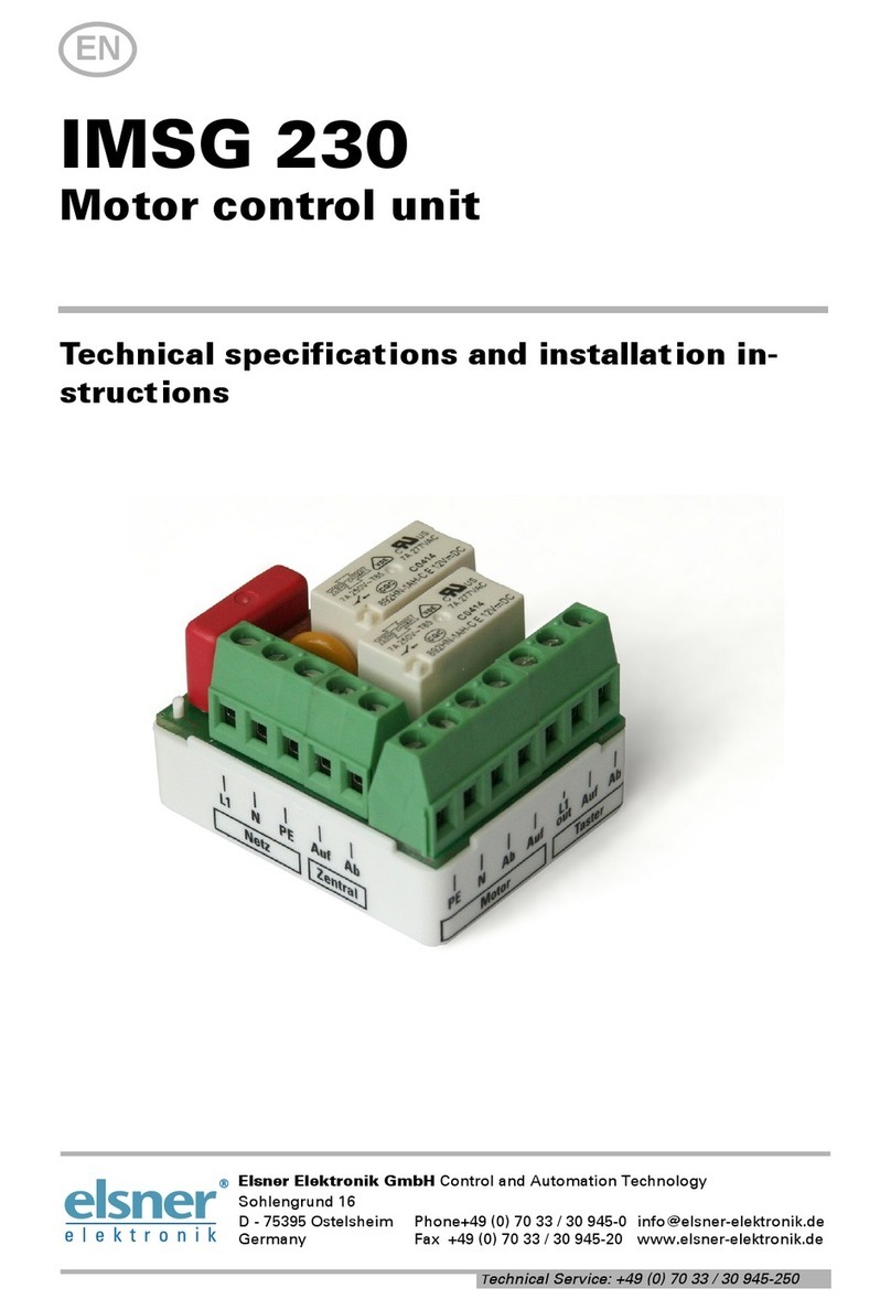 Elsner IMSG 230 installation instructions