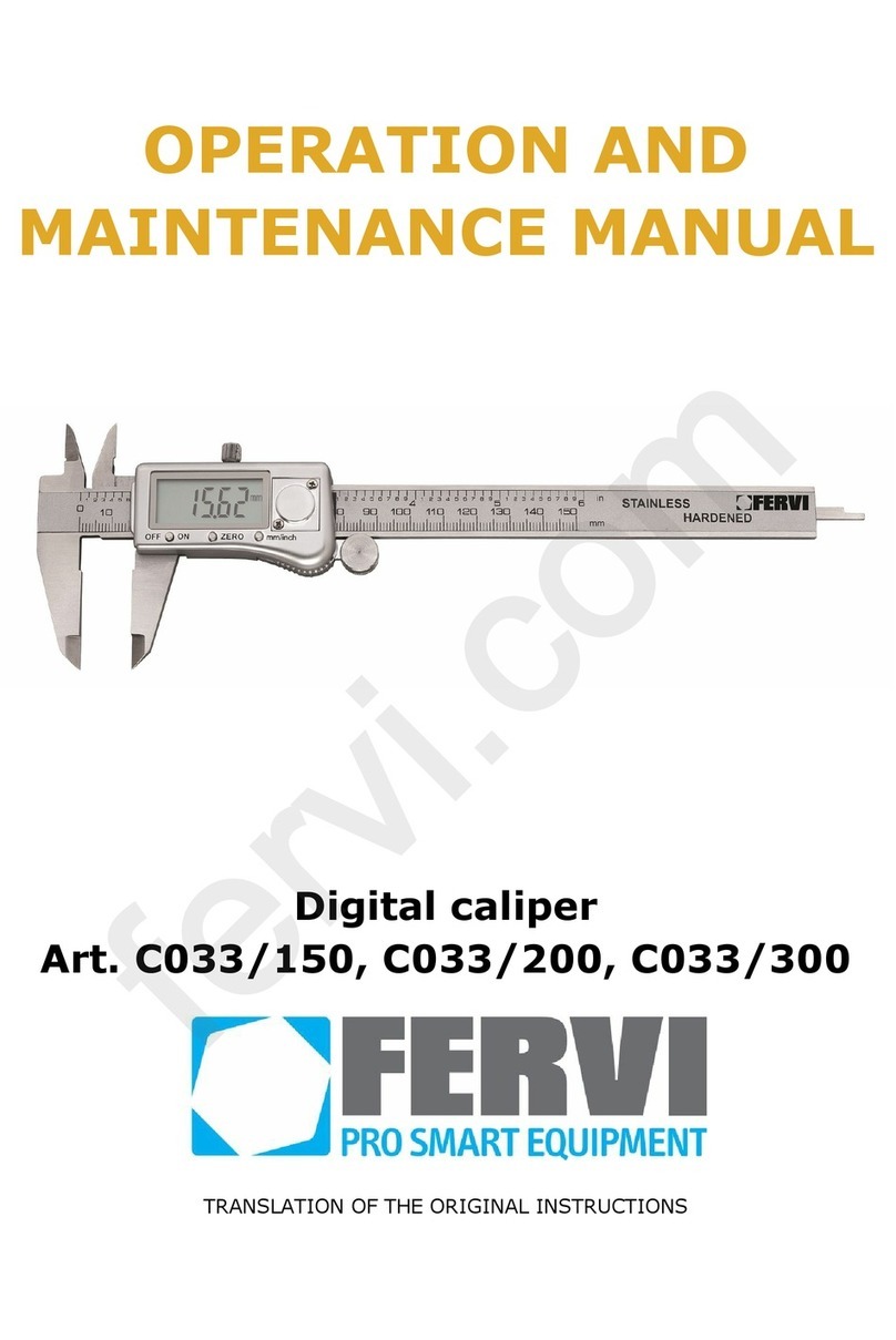 Fervi C033/150 Operation and maintenance manual