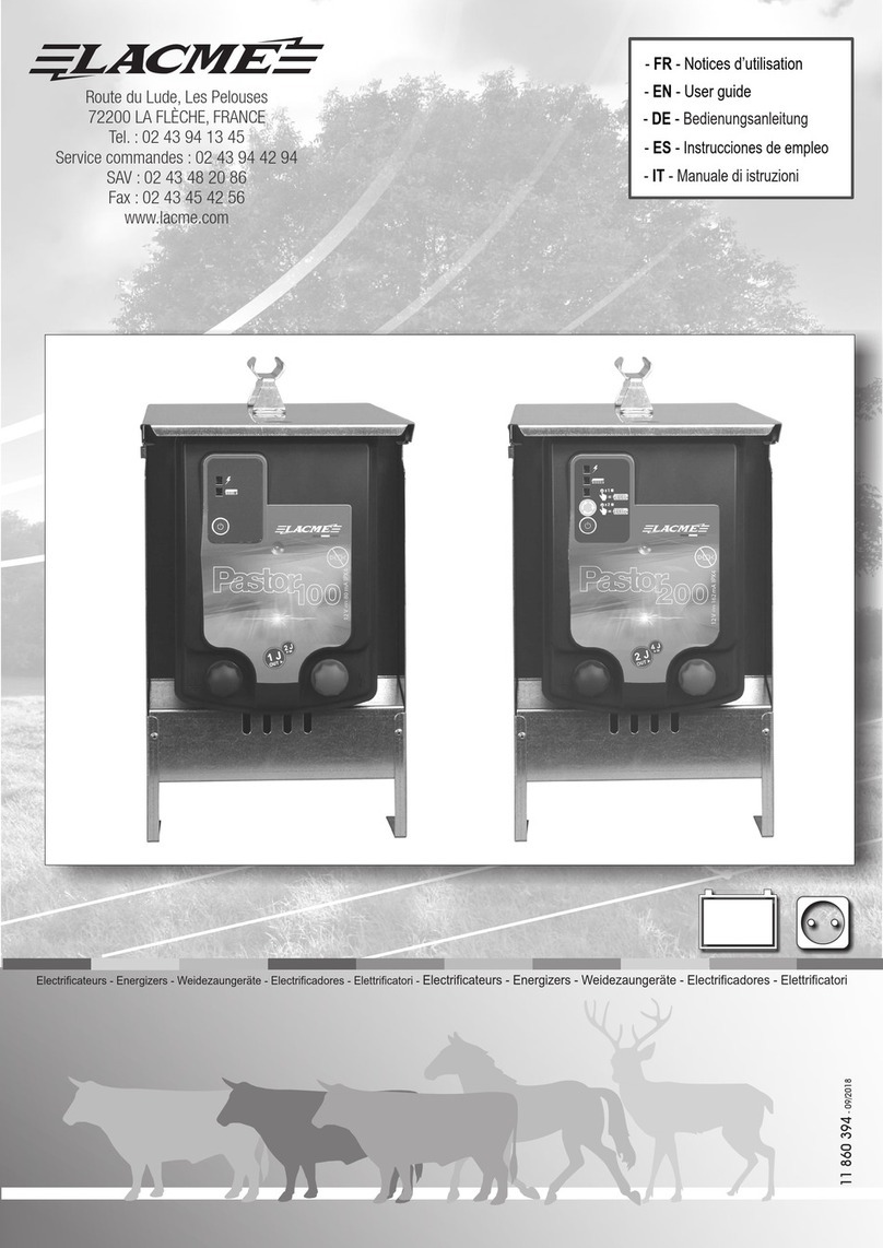 Lacme PASTOR 100 user guide