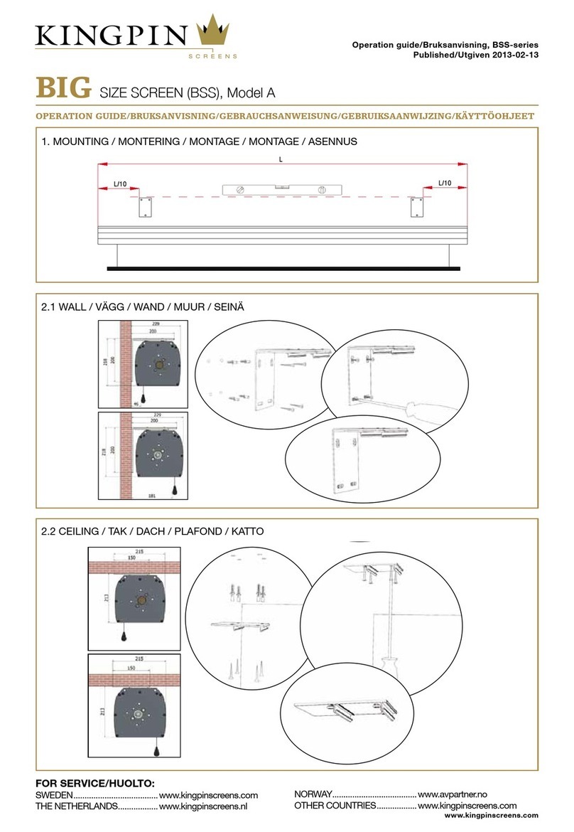 Kingpin BIG SIZE SCREEN A Operation guide