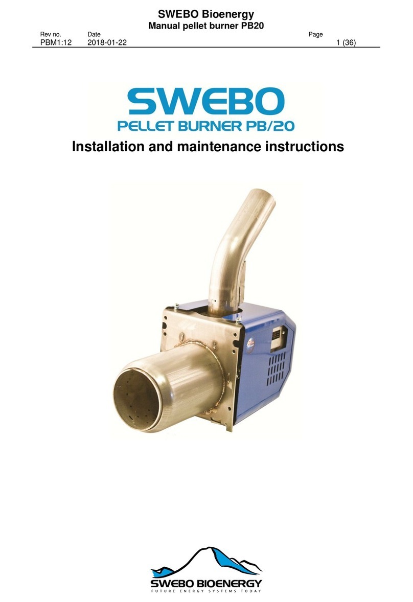 SWEBO PB/20 Installation and maintenance instructions SWEBO PB/20 Installation and maintenance instructions