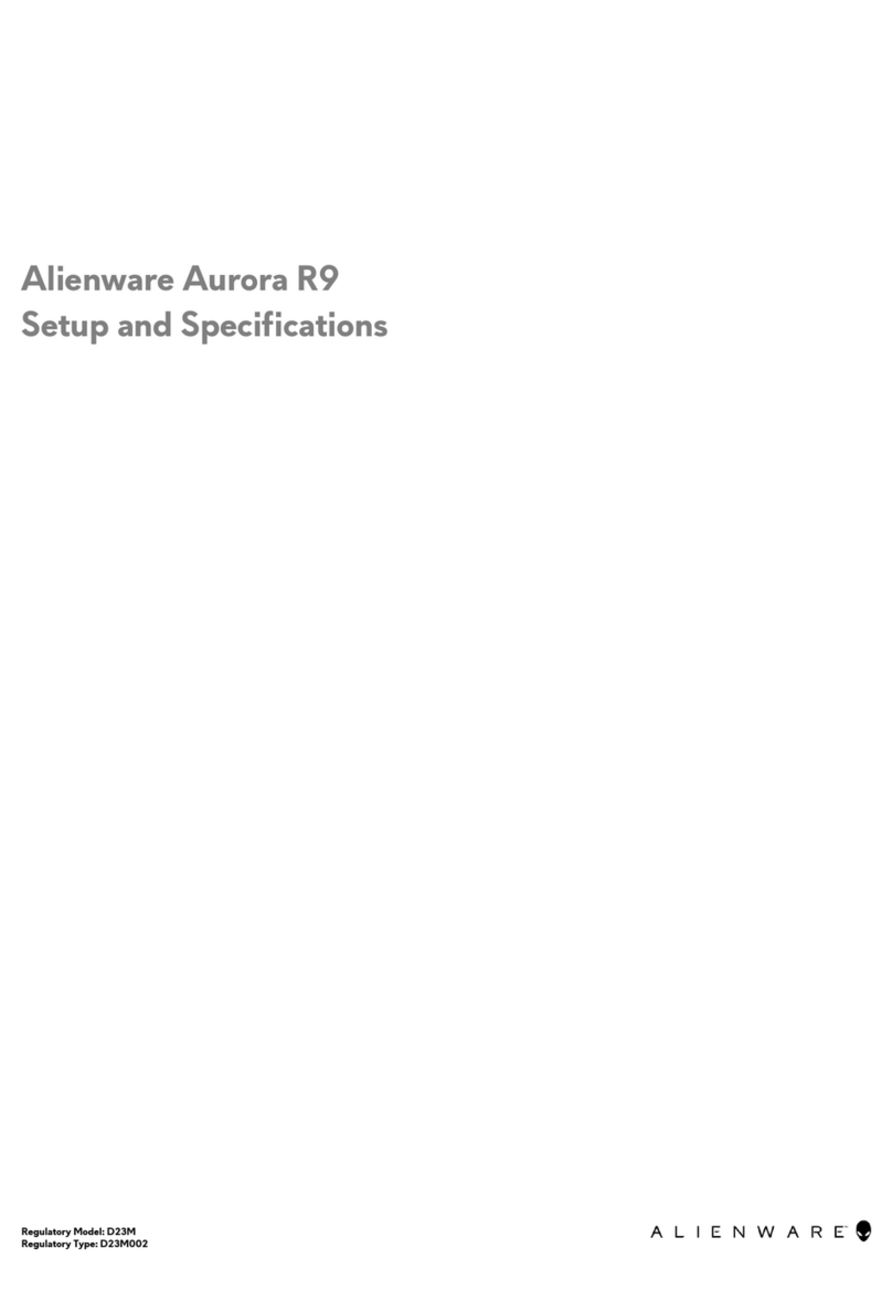 Dell Alienware Aurora R9 Operation and maintenance manual