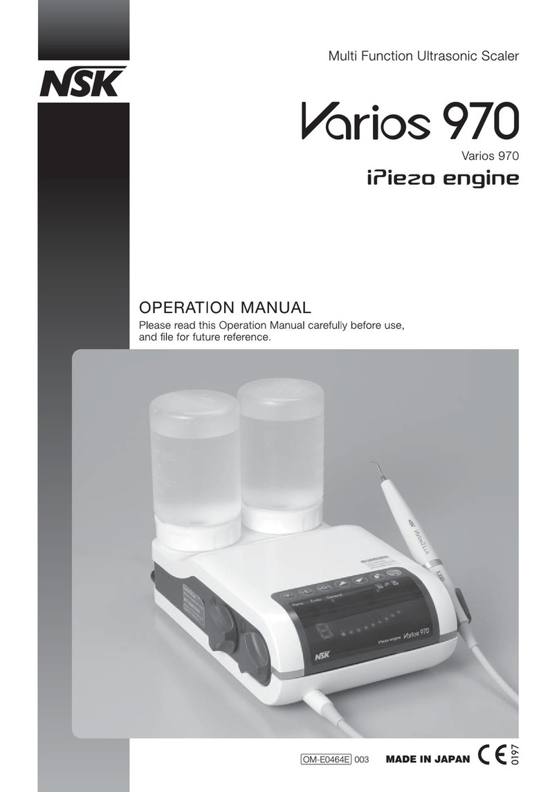 NSK Varios 970 Operation manual