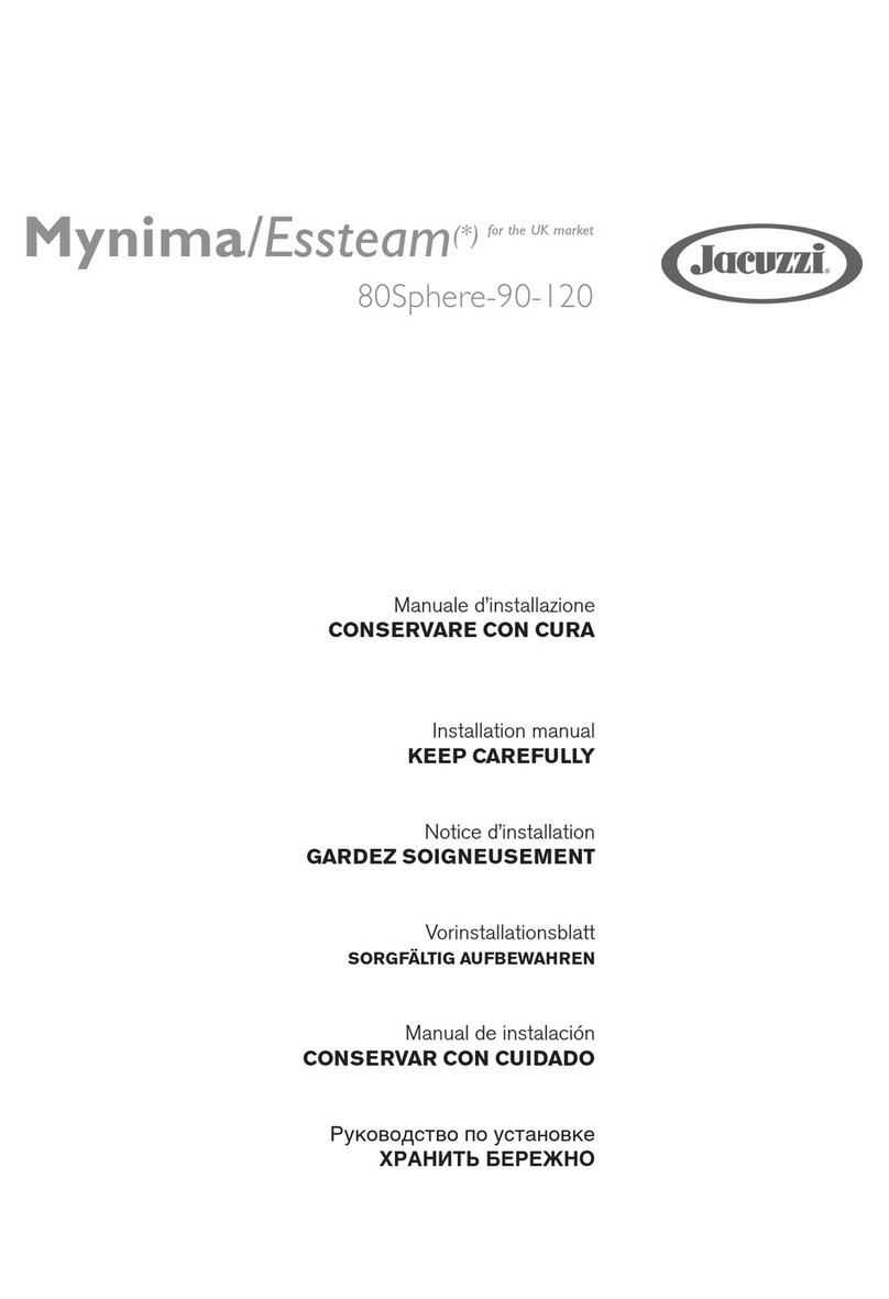 Jacuzzi Mynima 80 Sphere User manual
