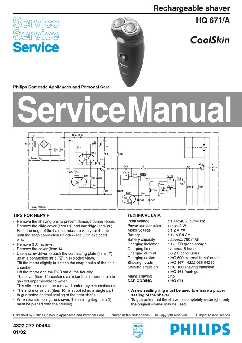 Philips CoolSkin HQ 671 User manual