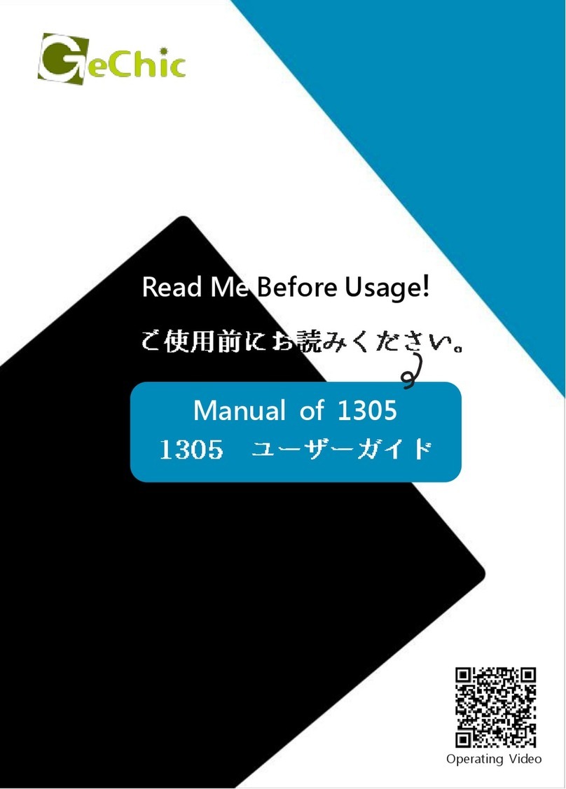 GeChic On-Lap 1305H User manual