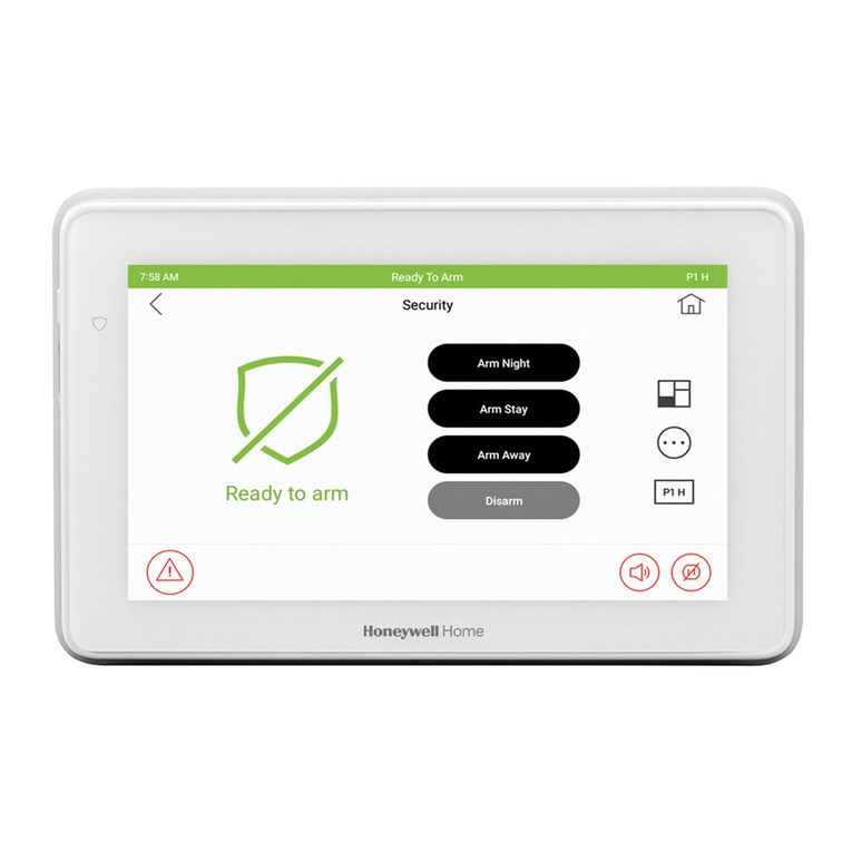 Honeywell Home Touchscreen 6290W Quick User Setup Guide Honeywell Home Touchscreen 6290W Quick User Setup Guide