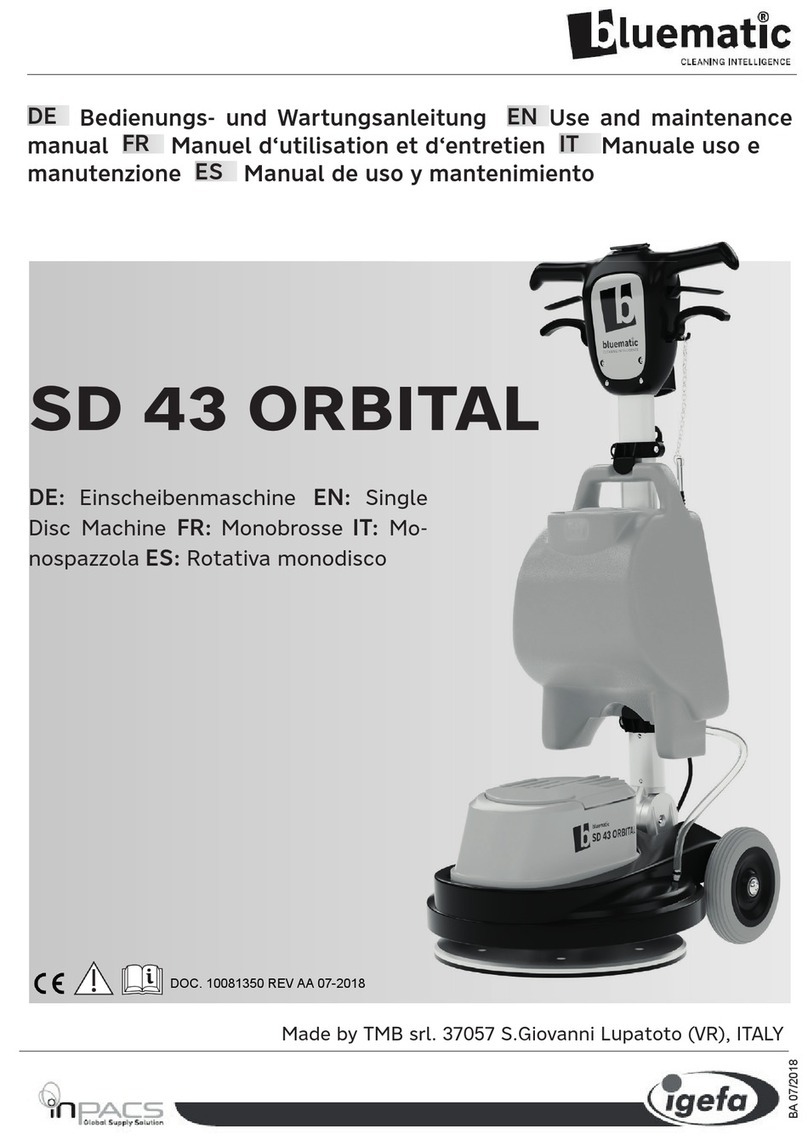 IGEFA bluematic SD 43 ORBITAL Use and maintenance manual IGEFA bluematic SD 43 ORBITAL Use and maintenance manual