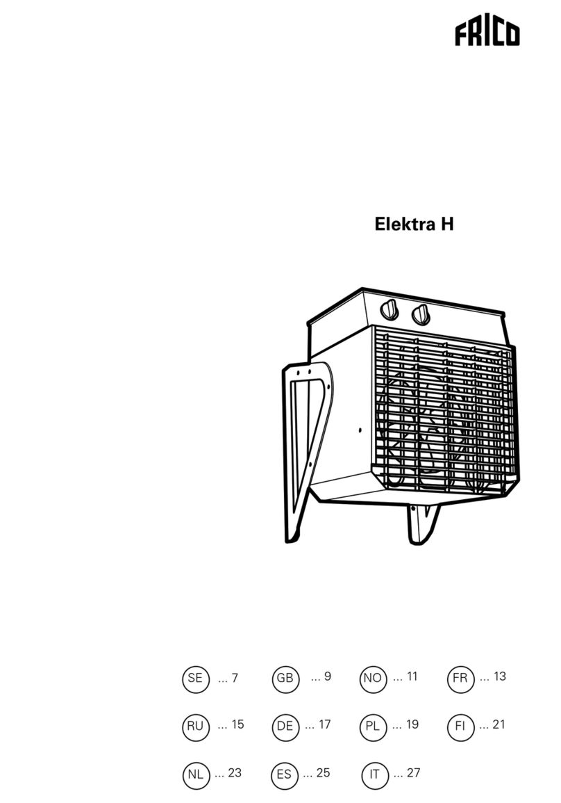 Frico Elektra H Series User manual