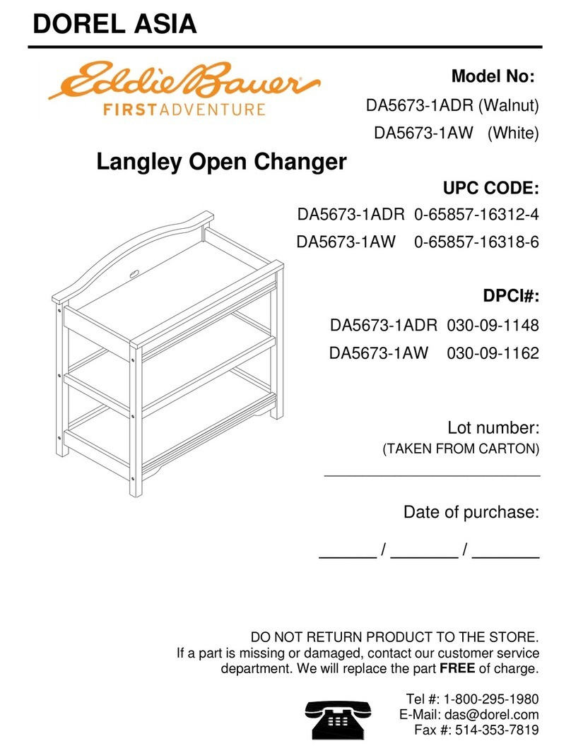 Eddie Bauer Langley Open Changer DA5673-1ADR Assembly manual Eddie Bauer Langley Open Changer DA5673-1ADR Assembly manual