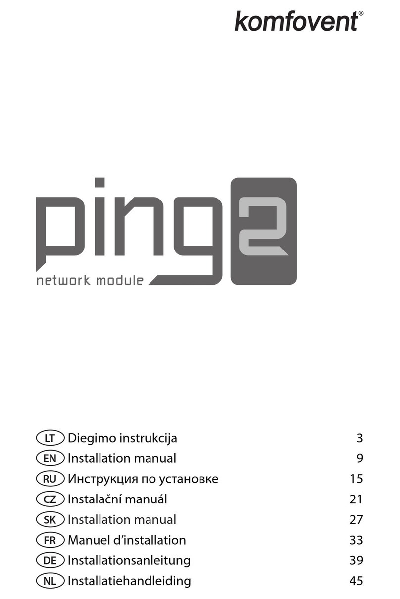 Komfovent Ping2 installation manual