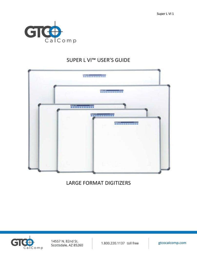 GTCO CalComp Super L VI Series User manual