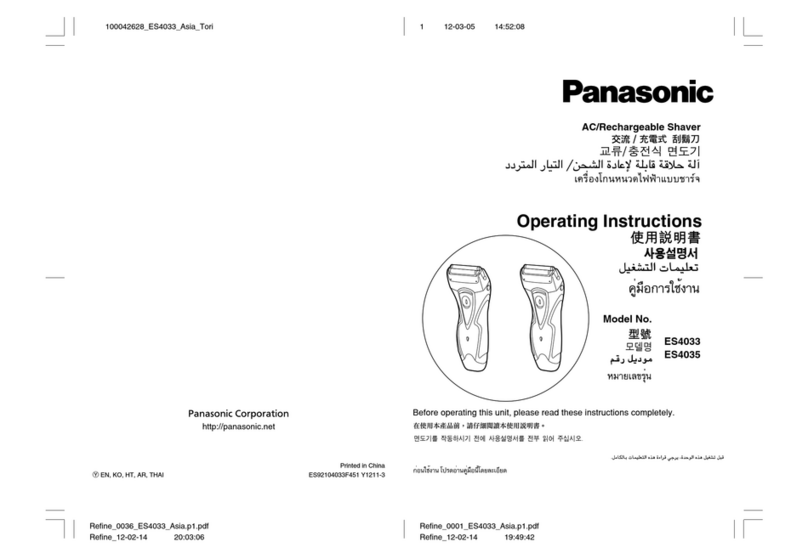 Panasonic ES4033 operating instructions