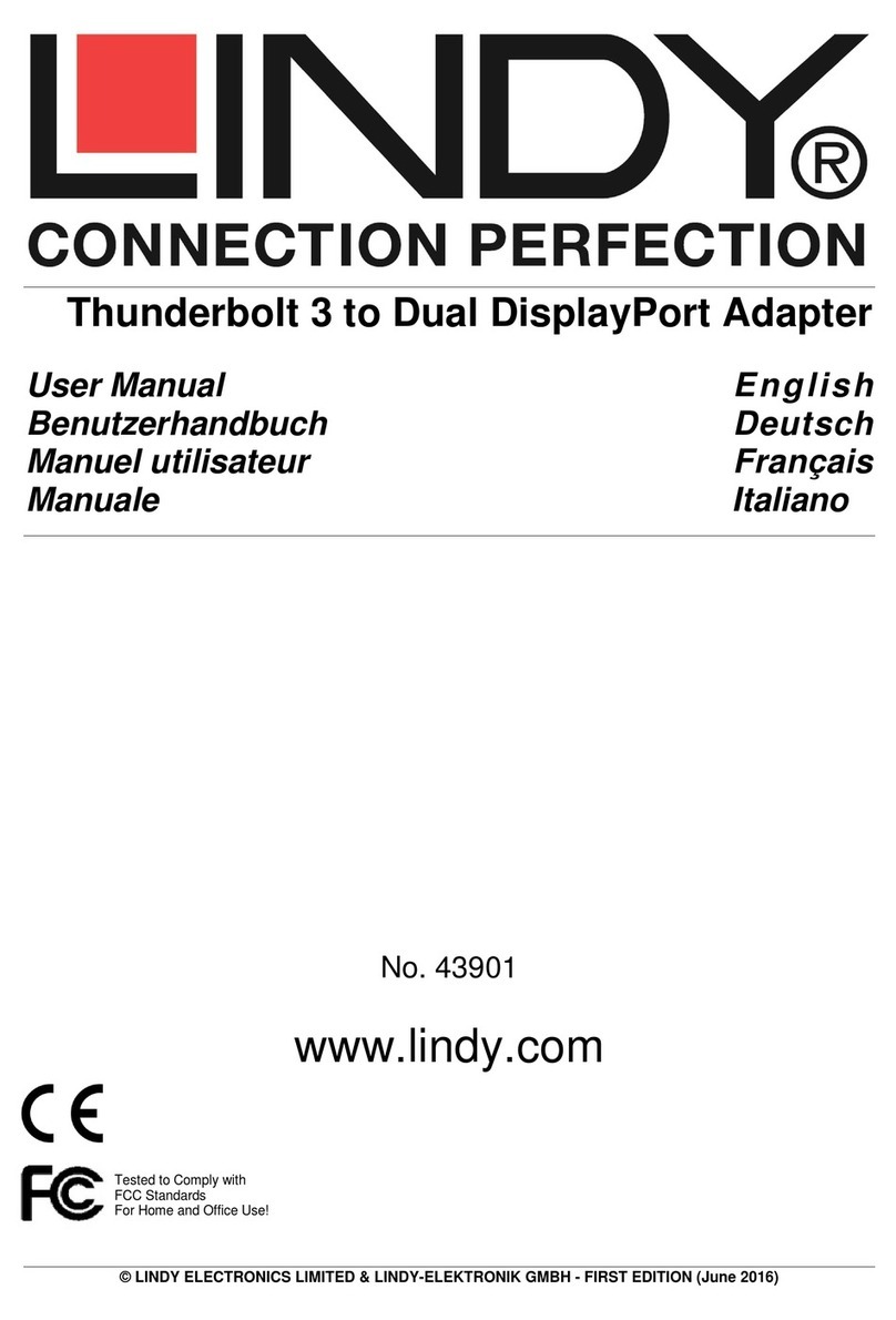 Lindy 43901 user manual Lindy 43901 user manual