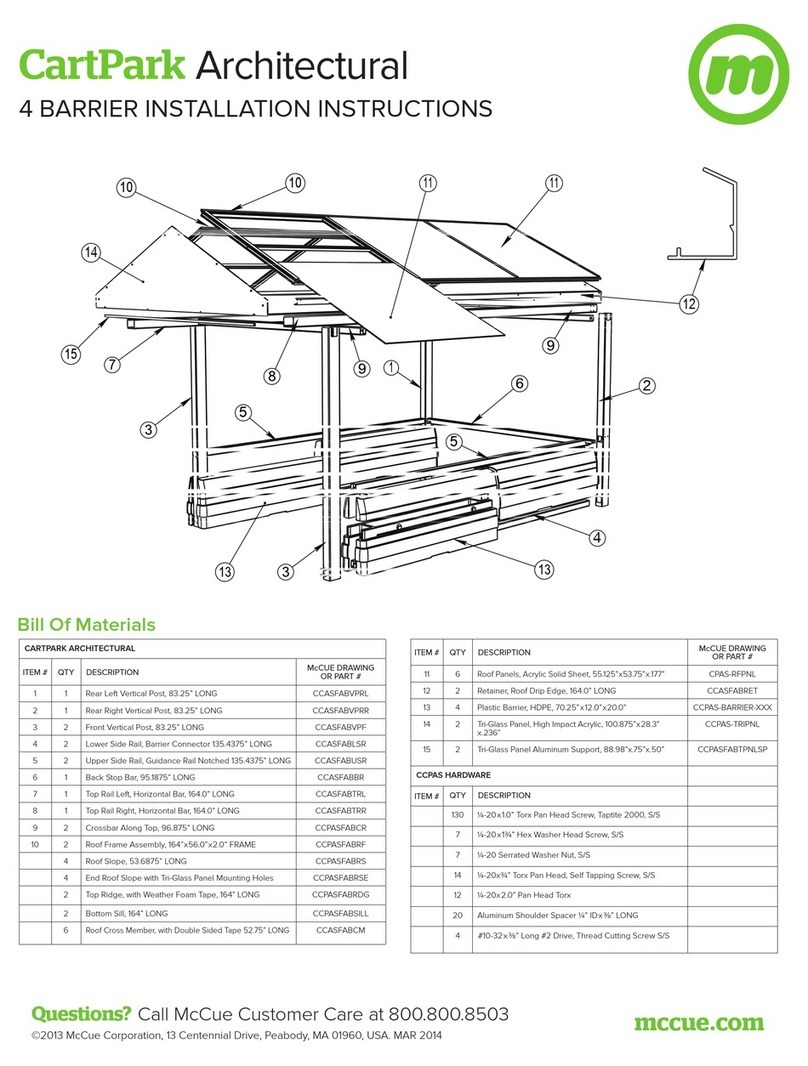 McCue CartPark Architectural installation instructions
