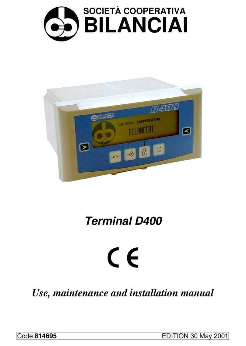 Bilanciai D400 User manual